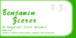 benjamin zierer business card